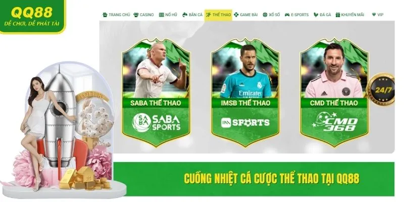 Cuồng nhiệt cá cược Thể thao tại QQ88